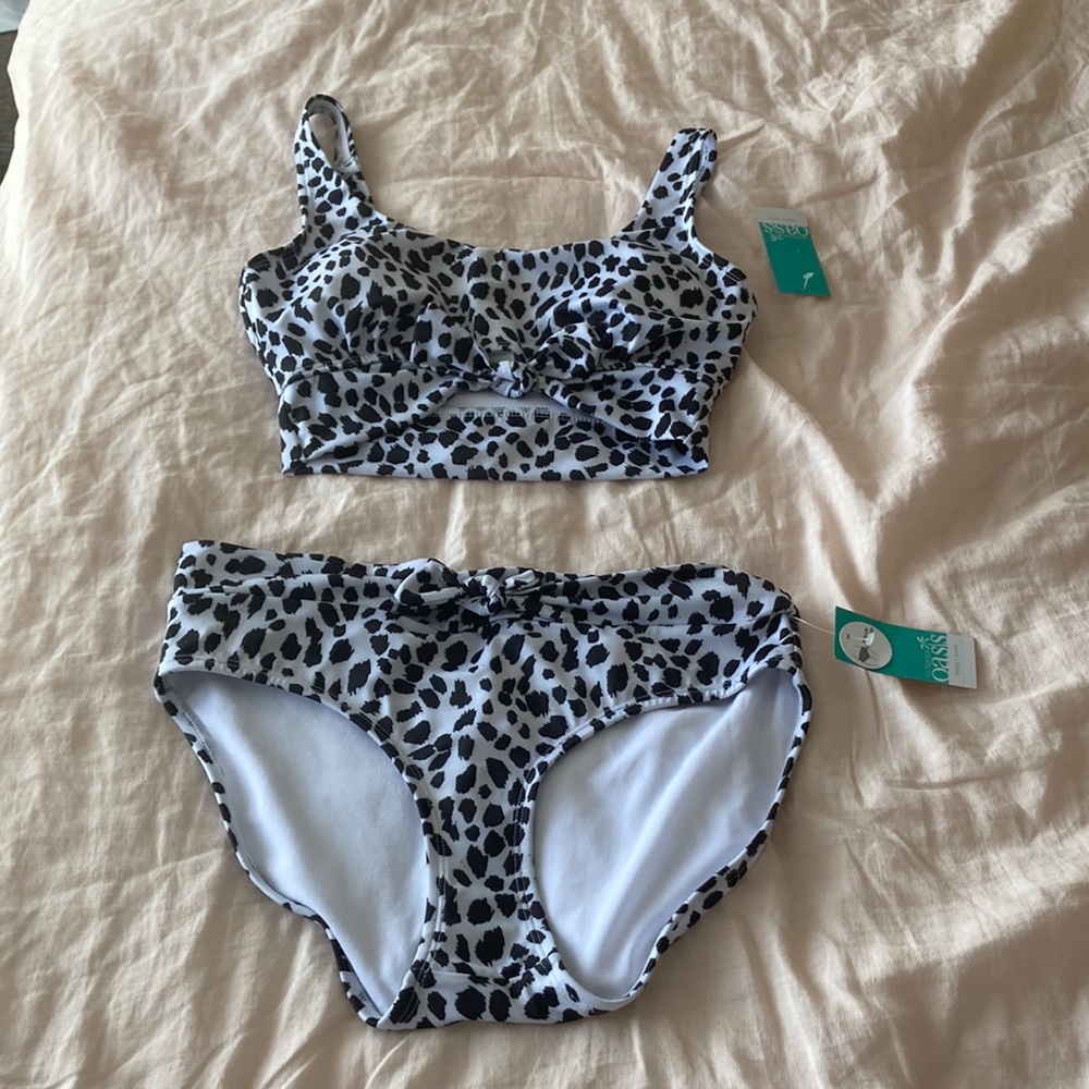 Animal print two piece